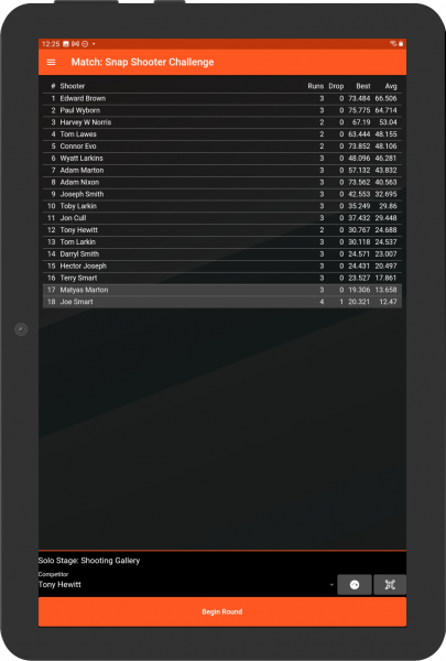 Automated IPSC, Action Air and practical shooting competitive match scoring